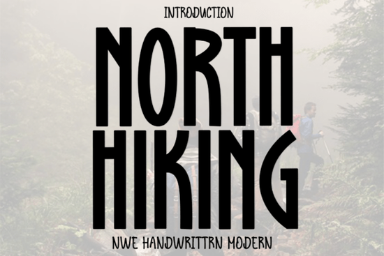 North Hiking Font